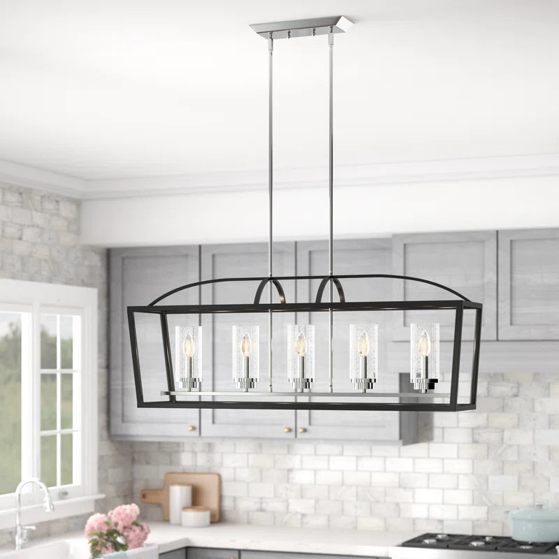Skegness 5-Light Kitchen Island Linear Pendant | Wayfair North America
