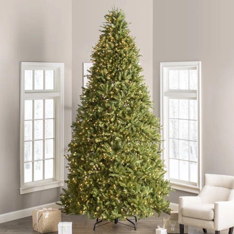 Dunhill Fir Green Artificial Christmas Tree with 1500 Clear Lights | Wayfair North America
