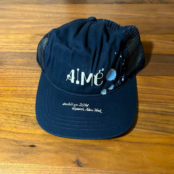 Aime Leon Dore ALD Studio Ink Splatter Hat Cap Navy Blazer SS24 SnapBack | Poshmark
