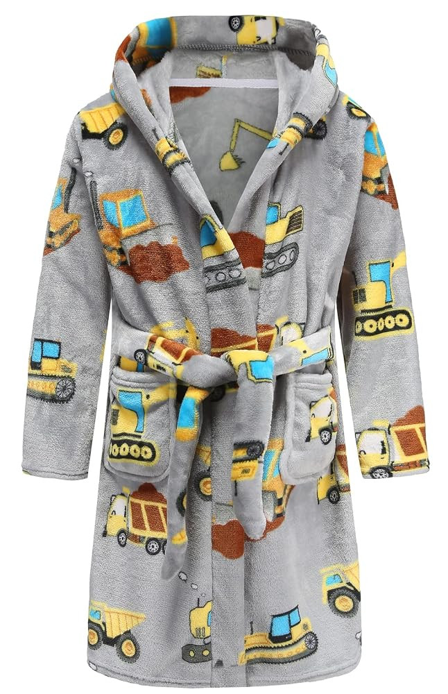 Boys Girls Bathrobes Soft Hooded Bathrobes Sleepwear robe for Girls boys | Amazon (US)