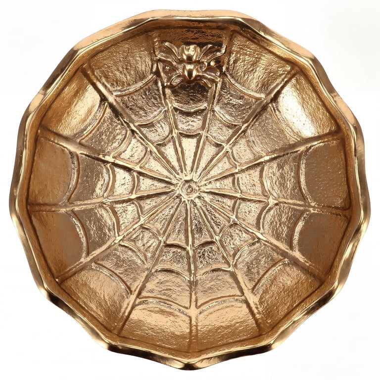 My Texas House Spiderweb Decorative Dish, Gold, 6" | Walmart (US)