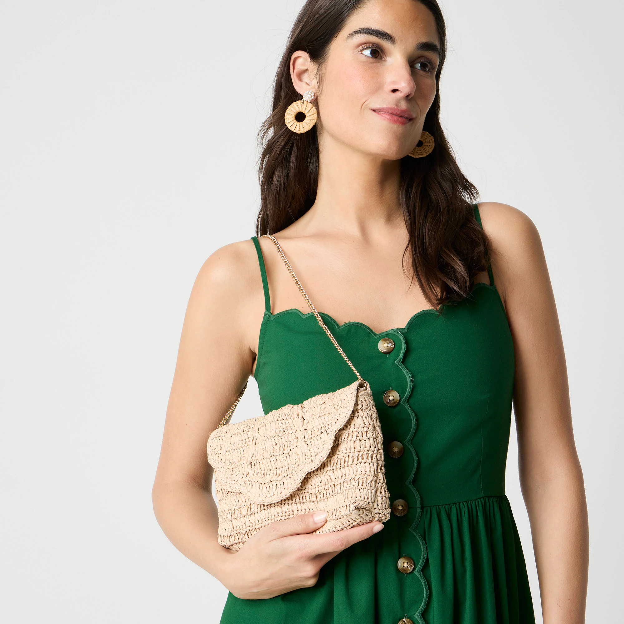 Scalloped clutch | J.Crew Factory