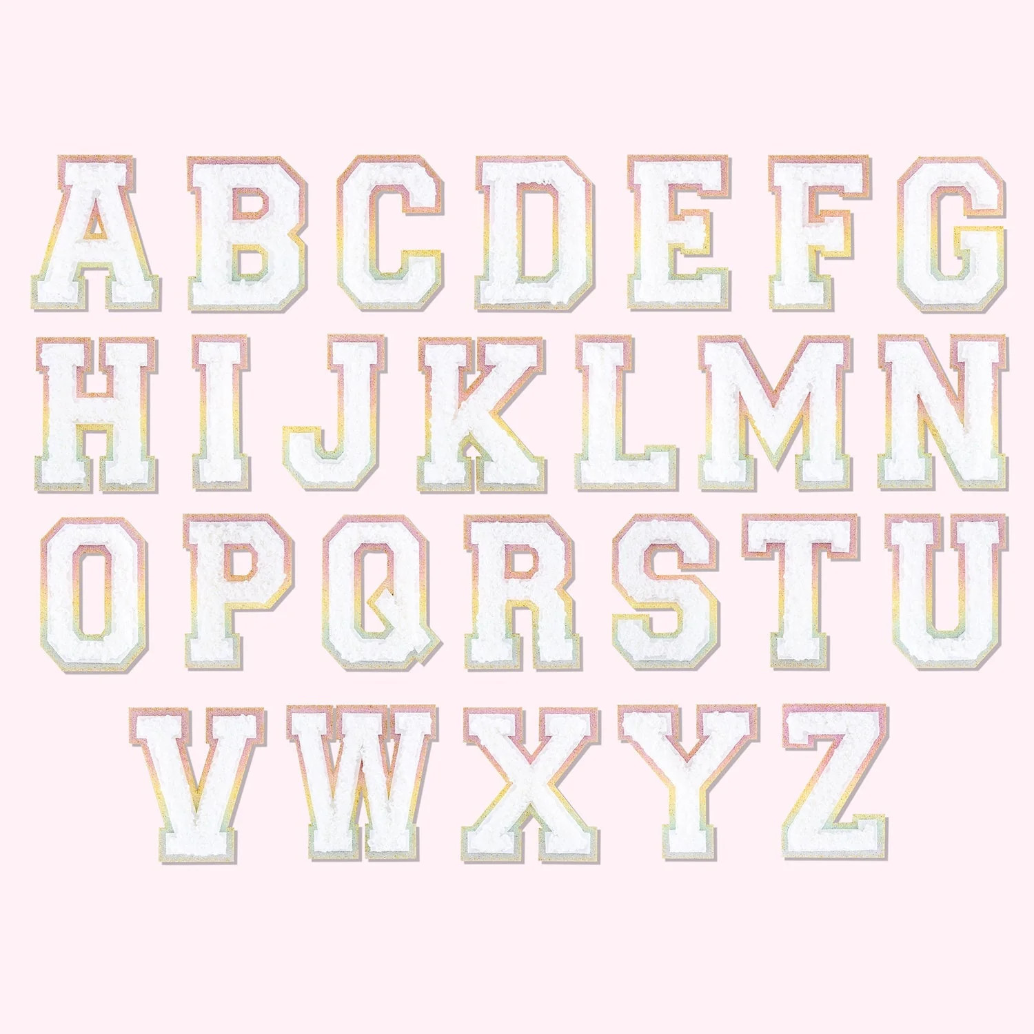 Banana Glitter Varsity Letter Patches | Stoney Clover Lane Patches | Stoney Clover Lane