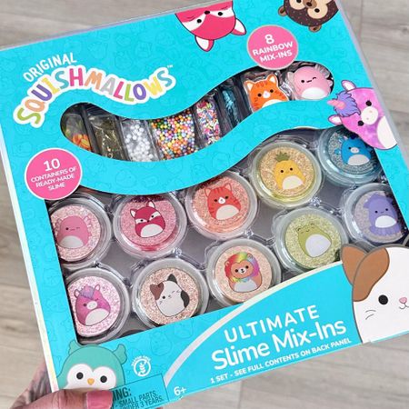 🥳 Squishmallow Slime scores! The 4-pack of bigger slime jars is on drop + there's a clippable on the Slime Mix-In kit! They make great slime and I was impressed by the size of the set for the price! 10 mini slimes and plenty of mix-ins! Also a great price for the gift closet for friend's birthdays! LMK if you score one 👇! #ad

#LTKKids #LTKSaleAlert #LTKFindsUnder50