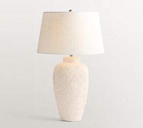 Textured Earthenware Ceramic Table Lamp (25"-29") | Pottery Barn CA