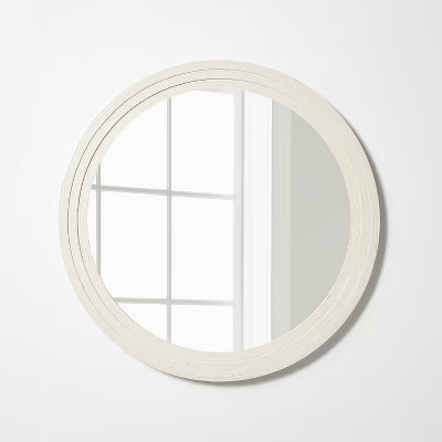28" Plaster Circle Wall Mirror - Threshold™ designed with Studio McGee | Target