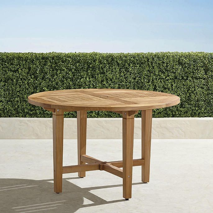 Classic 48' Round Dining Table in Natural Finish | Frontgate | Frontgate