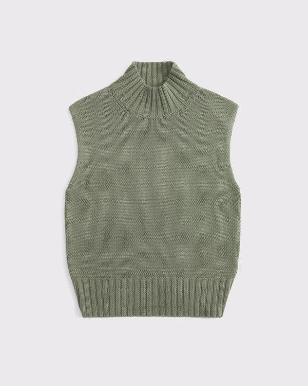 Women's Mockneck Sweater Shell Top | Women's New Arrivals | Abercrombie.com | Abercrombie & Fitch (US)