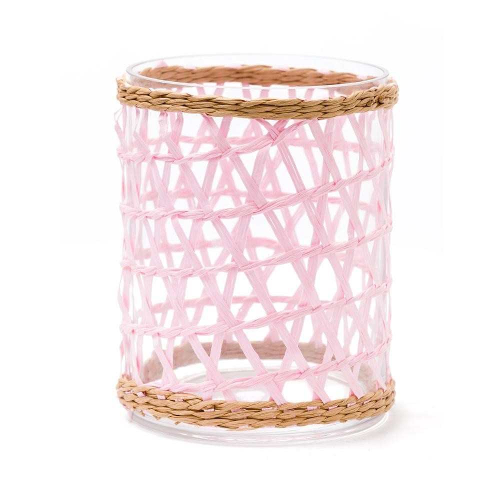 Julia Berolzheimer Island Wrapped Hurricane Large Pink | Amanda Lindroth