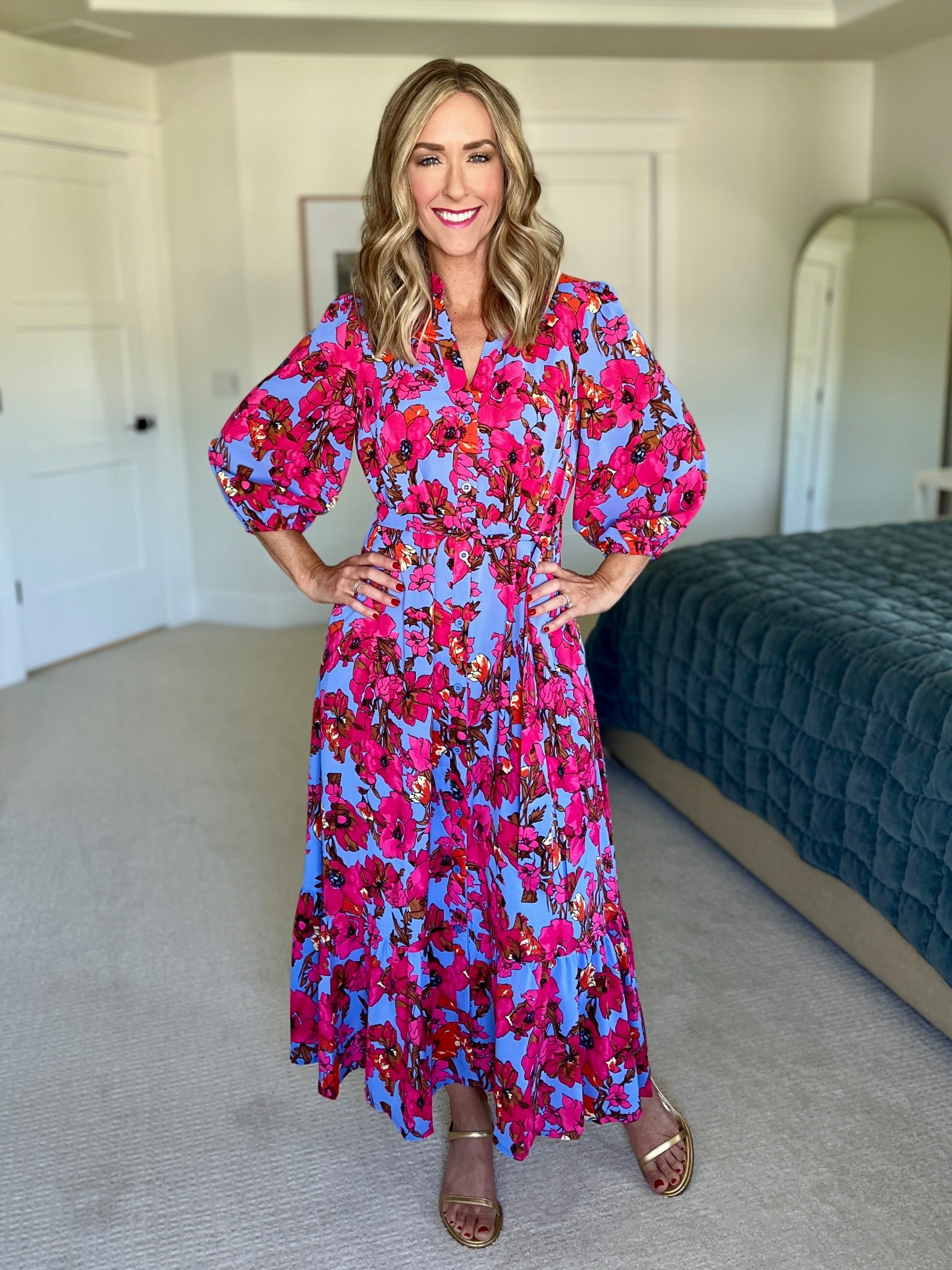 Floral dress! Wearing a small

#LTKStyleTip #LTKSeasonal #LTKOver40