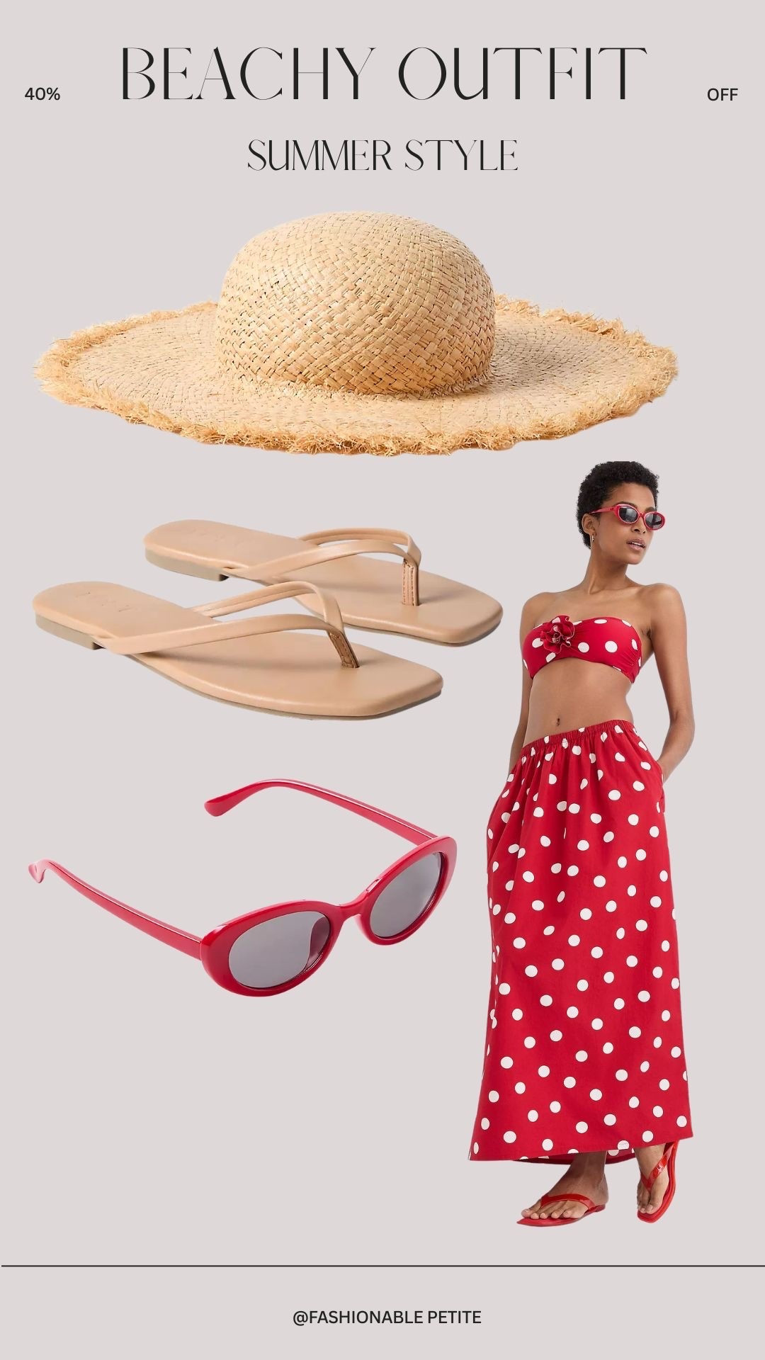 Outfit to wear to the beach! 40% off this polka dot outfit.

Summer outfit, polka dots, beach outfit

#LTKSaleAlert #LTKSwim #LTKPetite