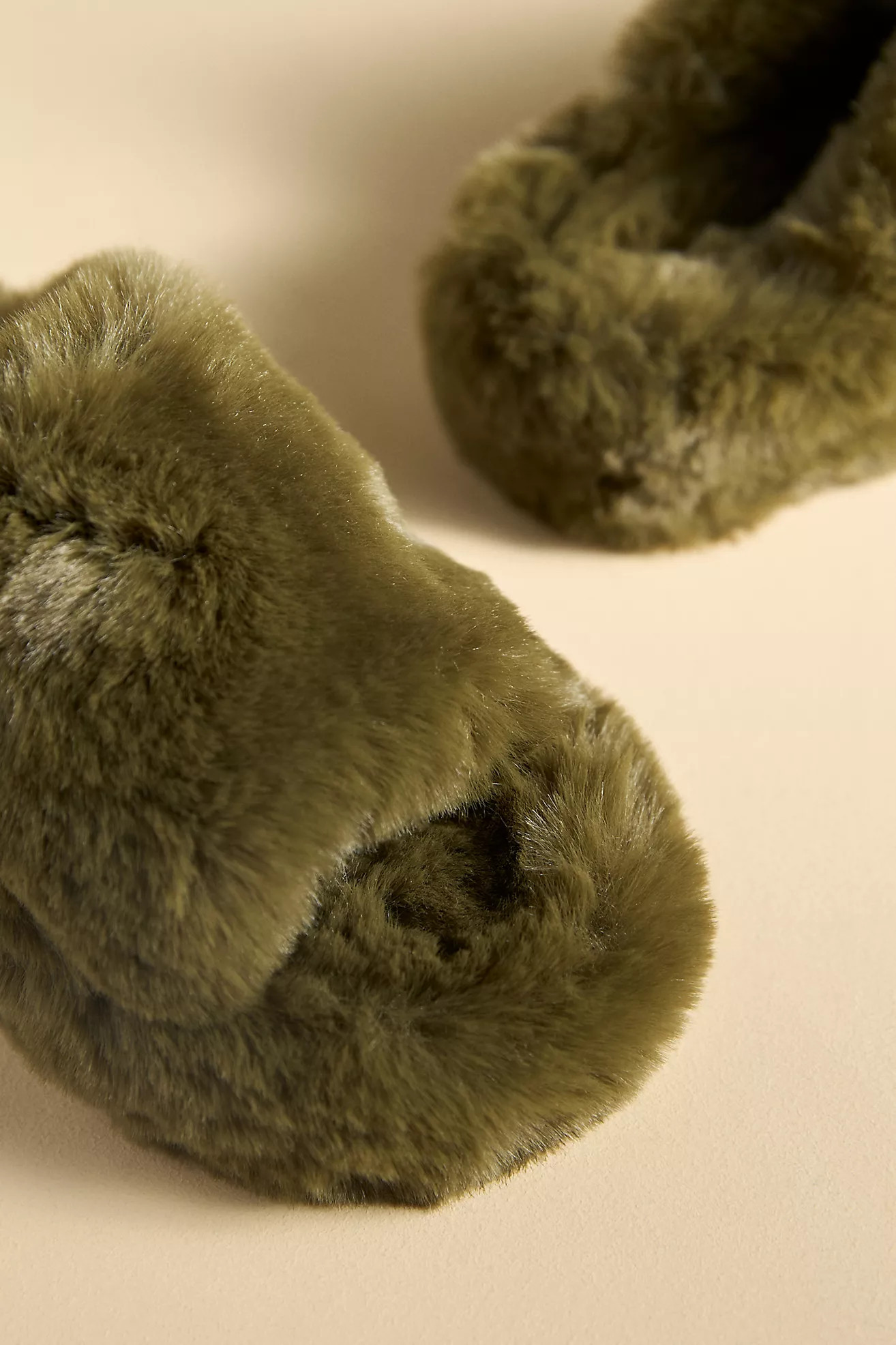 Maeve Fuzzy Platform Slippers | Anthropologie (US)