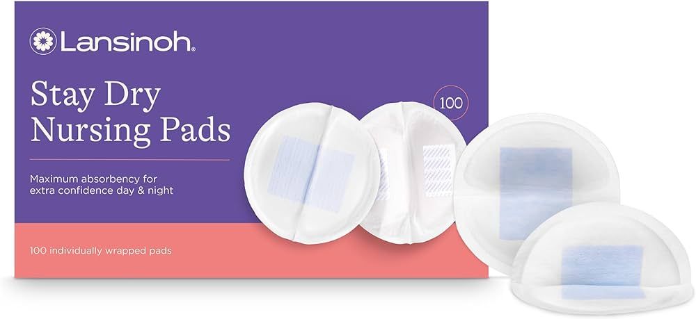 Lansinoh Stay Dry Disposable Nursing Pads, Soft and Super Absorbent Breast Pads, Breastfeeding Es... | Amazon (US)