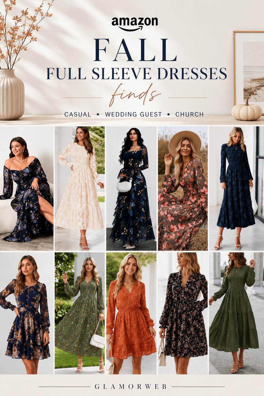 Obsessed with these Amazon fall full sleeves dress finds 🍂✨ From cozy casual fall dresses to elegant fall wedding guest looks, these styles are giving effortless chic all season long. Think flowy silhouettes, soft knits, floral prints, and classy long sleeves perfect for crisp autumn days 🍁 Whether you’re heading to church, brunch, or a special event, these dresses are must-haves for your fall wardrobe 🤎

#amazonfinds #amazonfashion #falldresses #fallstyle #falloutfits #fallfashion #longsleevedress #autumnstyle #cozyfashion #casualfalloutfit #fallweddingguestdress #churchdress #modestfashion #fallessentials #sweaterdress #floraldress #bohostyle #amazonstyle #outfitinspo #styleinspo #fallvibes #autumnoutfit #fashionfinds #affordablefashion #trendystyles #ootd #falllooks #layeringseason #everydaystyle #amazonmusthaves 

 #LTKSeasonal #LTKU #LTKWedding