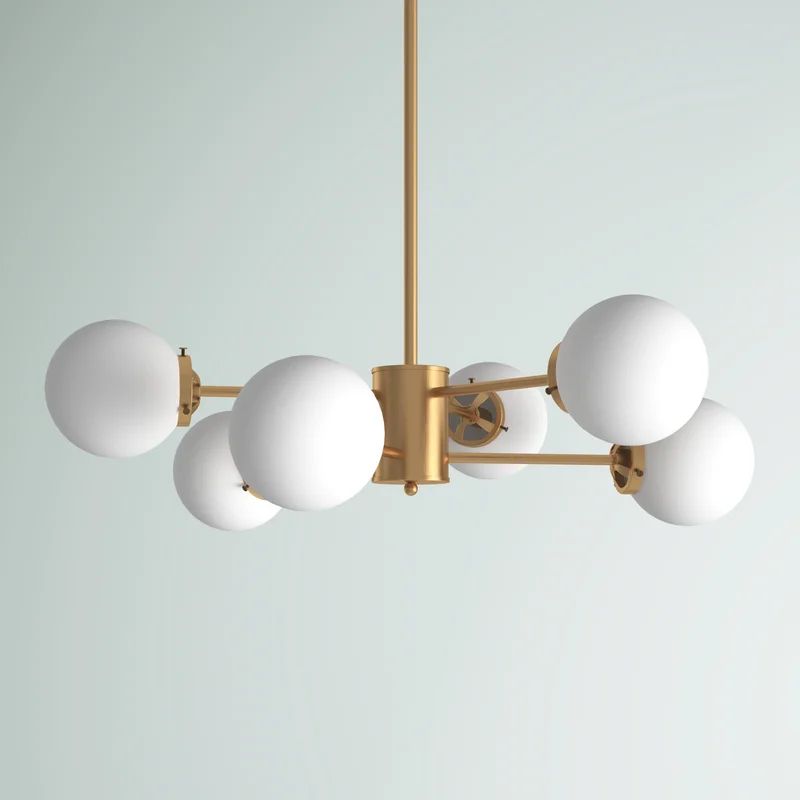 Dilley 6 - Light Dimmable Sputnik Modern Linear Chandelier | Wayfair North America