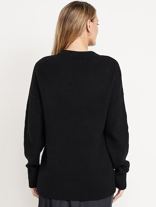 SoSoft Crew-Neck Tunic Sweater | Old Navy (US)