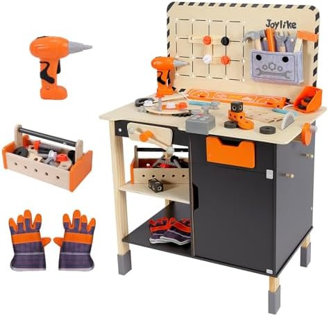Kids Tool Set - Premium Wooden Toddler Bench With Realistic Tools and Sound Effects, Educational ... | Amazon (US)