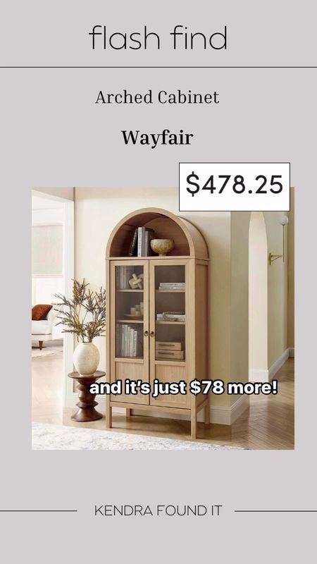 
Have you been wanting the Walmart Better Homes & Gardens Juliet Solid Wood Frame Arc Cabinet, but it’s sold out? This viral arched cabinet from Walmart has been sold out forever! Clearly, it’s beloved for its honey finish and modern look. And if you wanted to get your hands on one but it was sold out- don’t worry, I got you!

I found this incredible alternate version from Wayfair for a similar price (literally only $78 more) in a white oak. It’s genuinely stunning and so similar to the Walmart one. So, if you couldn’t get your hands on that one, make sure to grab this before it sells out (because you know it will). #dupe #homedecor


#LTKSaleAlert #LTKVideo #LTKHome