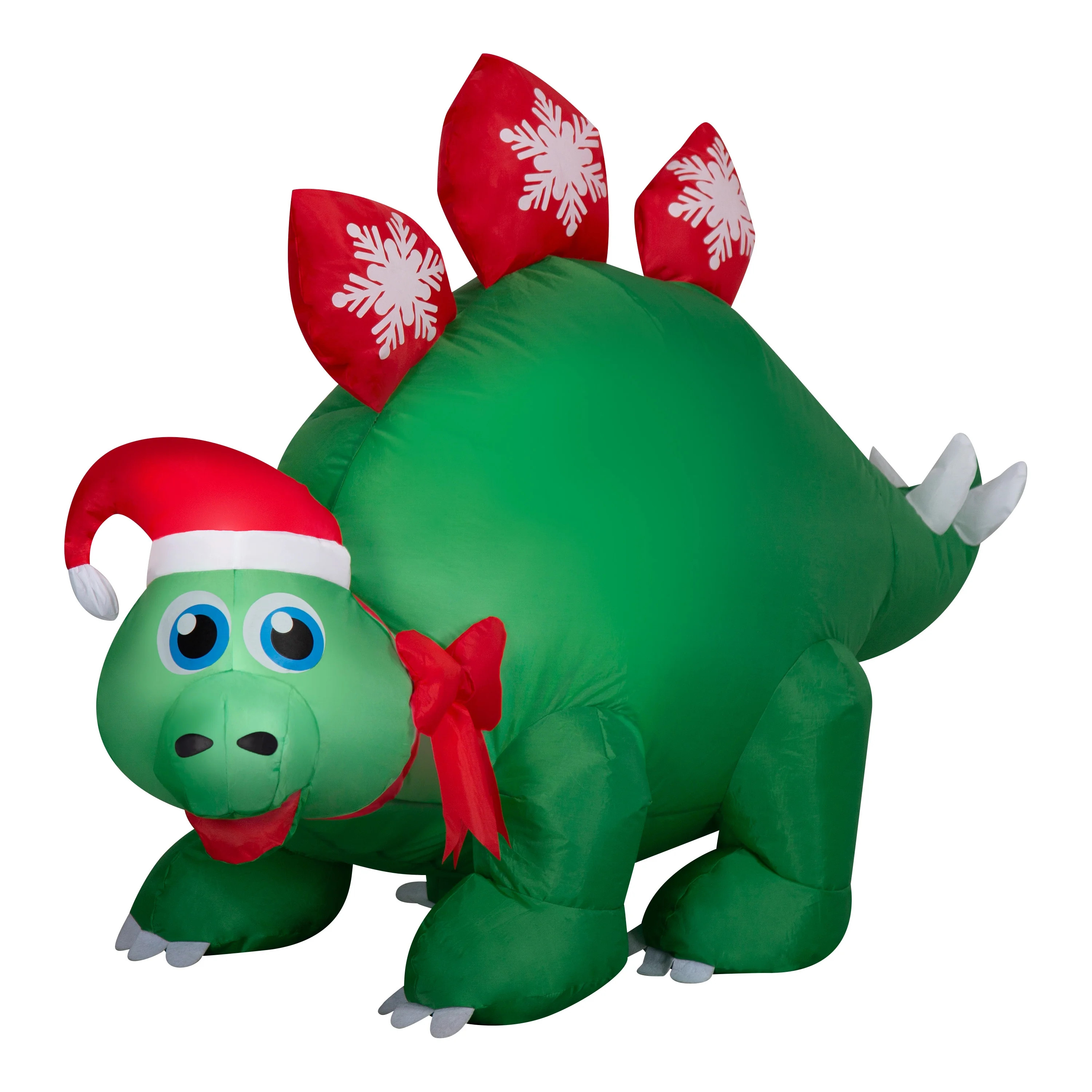 31 in Stegosaurus Christmas Airblown Yard Inflatable, Green, by Holiday Time | Walmart (US)