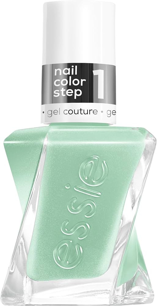 essie gel couture, Long-Lasting Nail Polish, Vegan, Be Dazzled, Green, Bling It, 0.46 fl oz | Amazon (US)