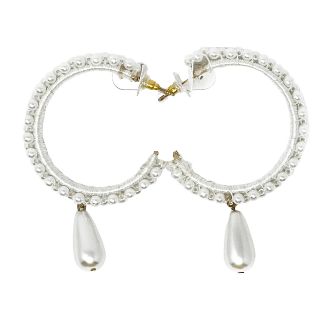 Drops of Beauty Beaded Hoop Earrings | Accessory To Love