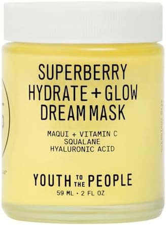 Youth To The People Superberry Dream Mask - Hyaluronic Acid + Vitamin C Face Moisturizer + Overni... | Amazon (US)