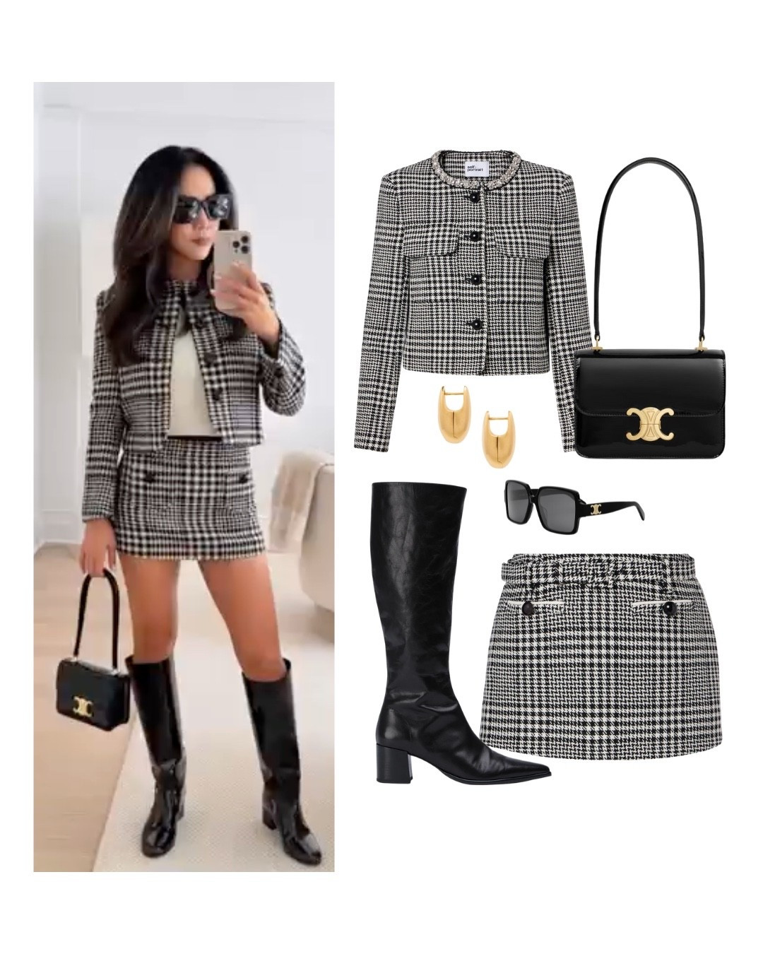 A chic houndstooth look for winter. The bag, sunglasses, and earrings are the exact pieces I’m wearing, and the rest are similar finds to help you recreate the outfit.

#winterstyle #houndstooth #classiclook #elevatedstyle #streetstyleedit #ltkfashion #ltkstyle #outfitinspo #chicessentials



#LTKSeasonal #LTKootd #LTKWorkwear