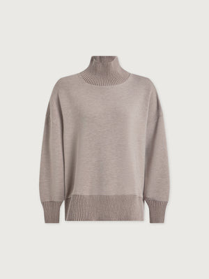 Barker High Neck Sweat | Varley US, Deep Mahogany / S | Varley US