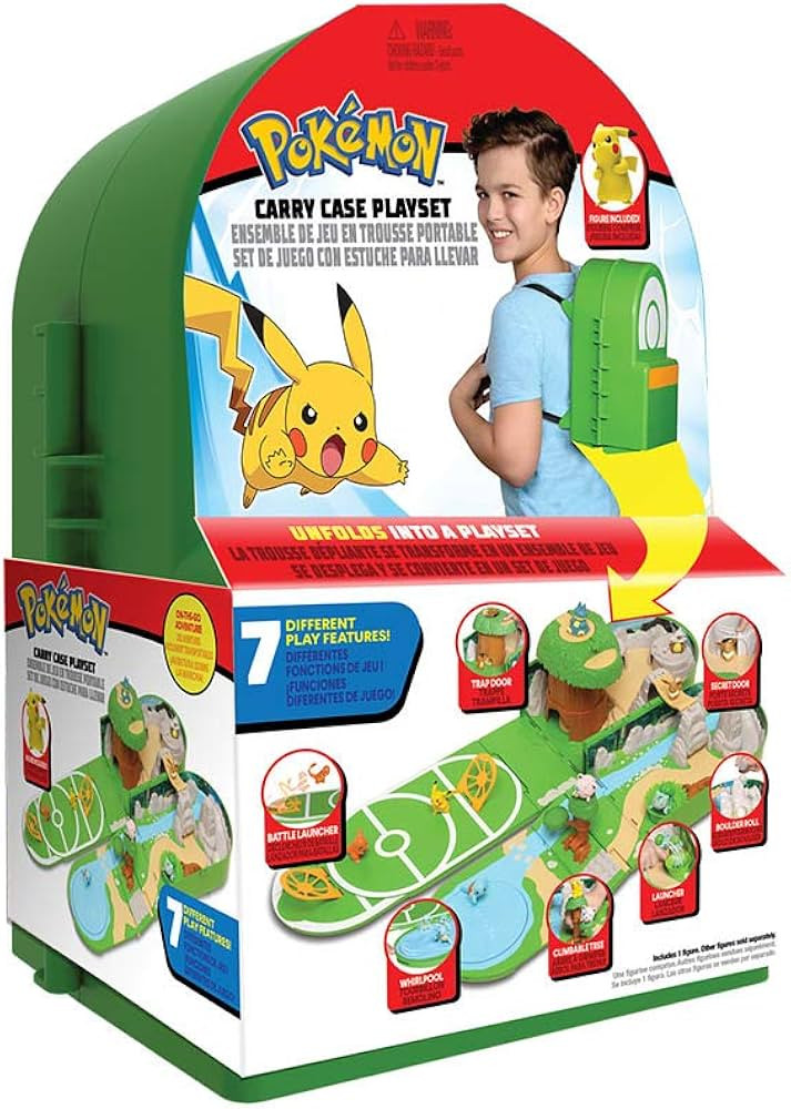 Pokémon Carry Case Playset, Feat. Different Locations Within One Playset, with 2-Inch Pikachu Fi... | Amazon (US)