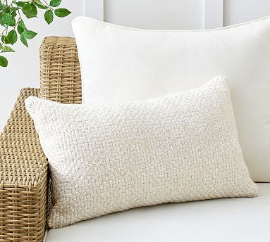 Seafarer Lumbar Outdoor  Pillow | Pottery Barn (US)