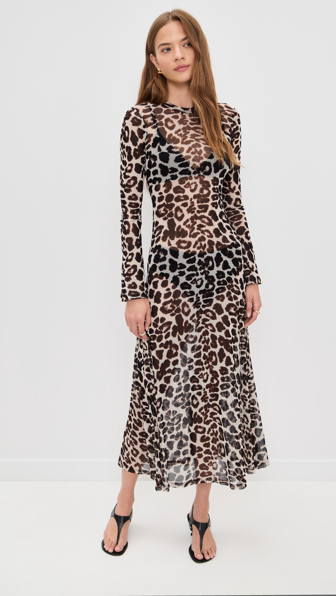 LE BOP Hattie Dress Black Polka Dot XL | Shopbop