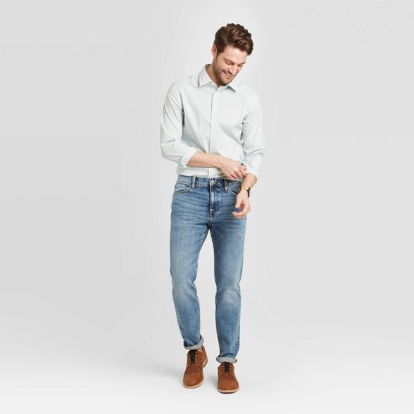 Men's Slim Fit Long Sleeve Dress Button-Down Shirt - Goodfellow & Co™ | Target