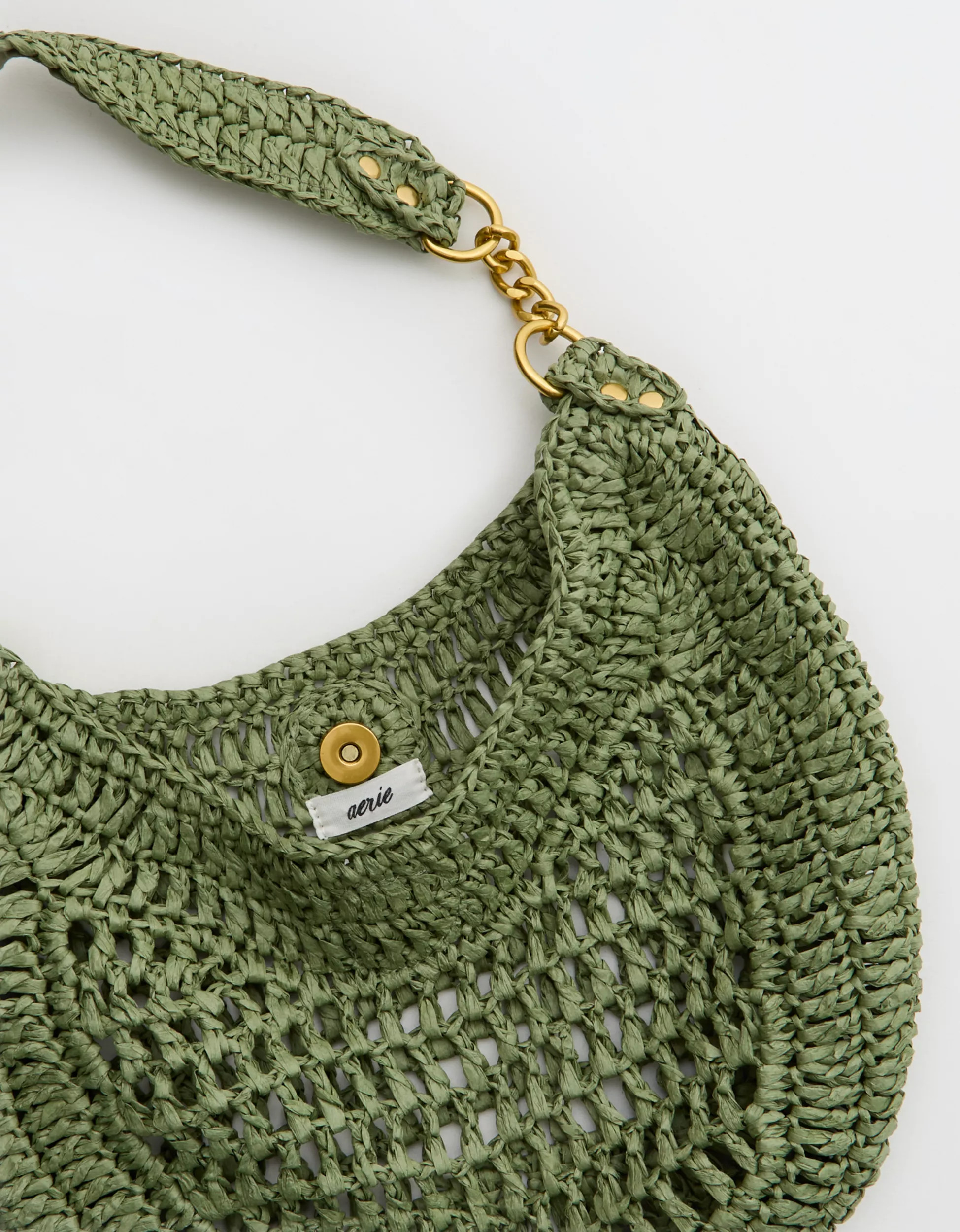 Aerie Straw Shoulder Bag | Aerie