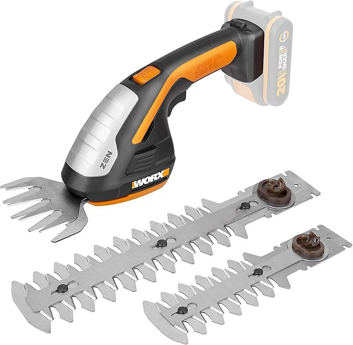WORX WG801E.9 Akku Gras- und Strauchschere 20V PowerShare, 3-in-1 Grasschere mit verschiedenen Me... | Amazon (DE)