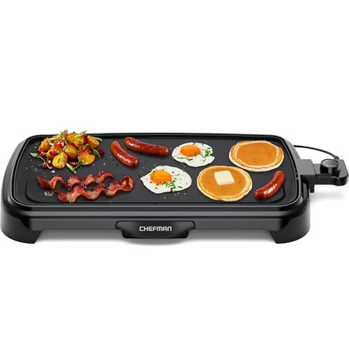 Chefman XL Electric Griddle with Removable Temperature Control, Immersible Flat Top Grill, Burger... | Amazon (CA)