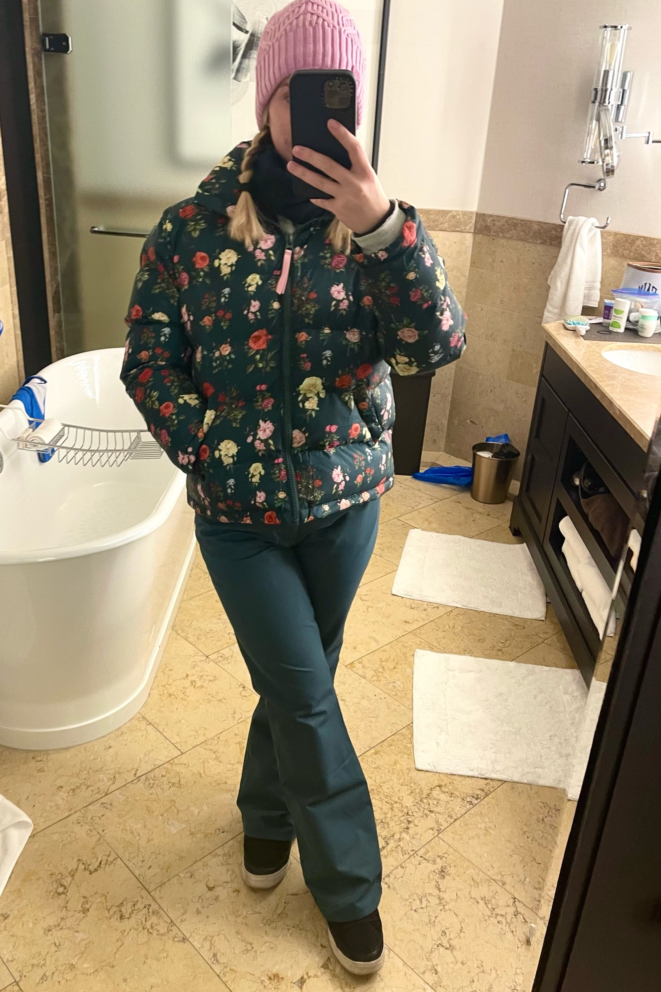 Time to hit the slopes! My pants are Helly Hansen last Winter but are sold out now, and my jacket was a rental from Nuuly called “Jemma Rose Parker Puffer.”  Super warm for how bitter cold the mountains were today ❄️

Floral coafloral jacket
Winter coat
Green winter coat
Green puffer jacket
Green coat
Green winter jacket
Green floral
Rose print
Floral print
Green pants
Green ski pants
Green snow pants
Ski
Skiing
Snowboarding gear
Native boots
Black snow boots
Black boots
Helly Hansen ski gear
Nuuly rental
Rent the runway
Vail skiing
Ski trip
Aspen
steamboat springs
Cold weather clothes
Winter clothes
Winter outfits
Ski resort
Four seasons vail
Ski trip
Ski outfit
Winter outfit
Ski set
Rachel Antonoff


#LTKstyletip #LTKSeasonal #LTKfitness