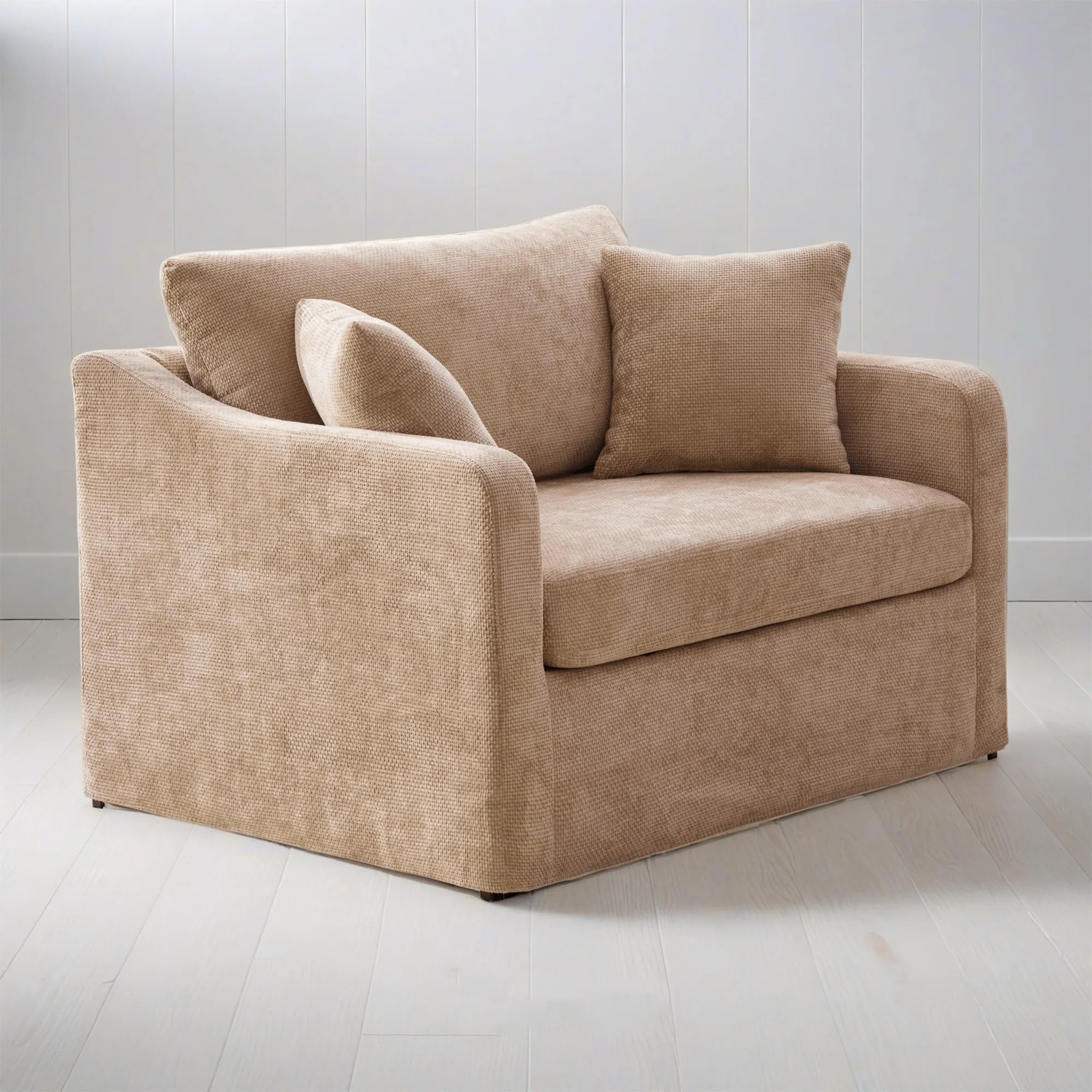 Latitude Run® 45"w Oversized Accent Chair With 2 Pillow;chenille | Wayfair | Wayfair North America