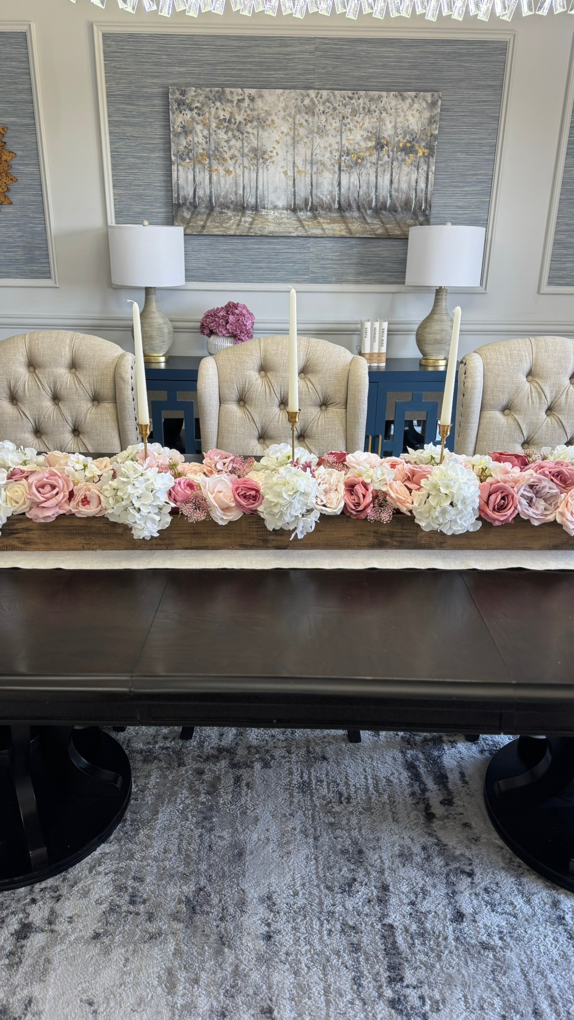 Dining room spring centerpiece. Spring table centerpiece. Spring flowers. Spring decor.

#LTKSeasonal #LTKStyleTip #LTKHome