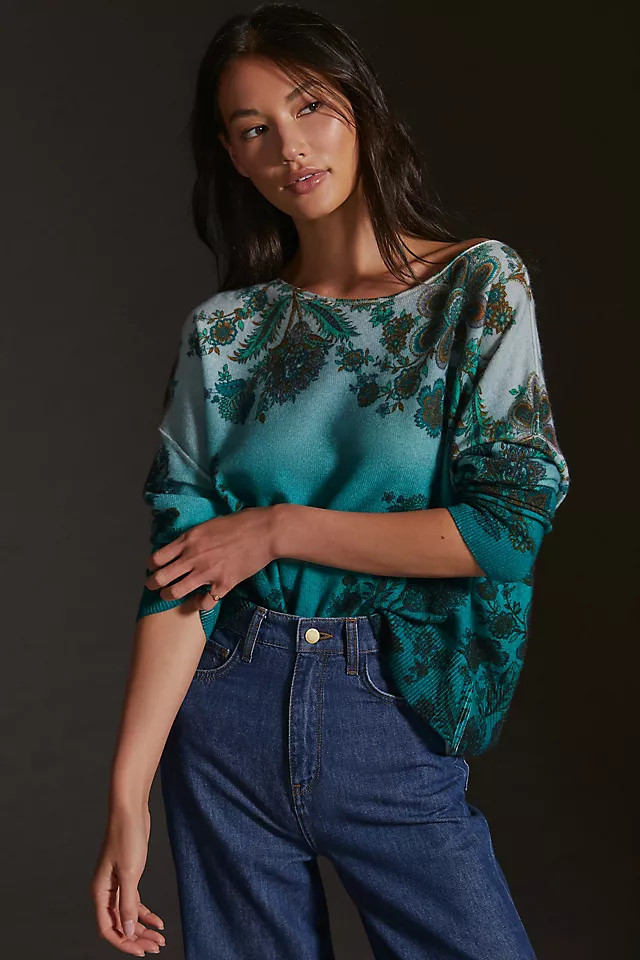 Pilcro Lani Cashmere Boatneck Sweater | Anthropologie (US)