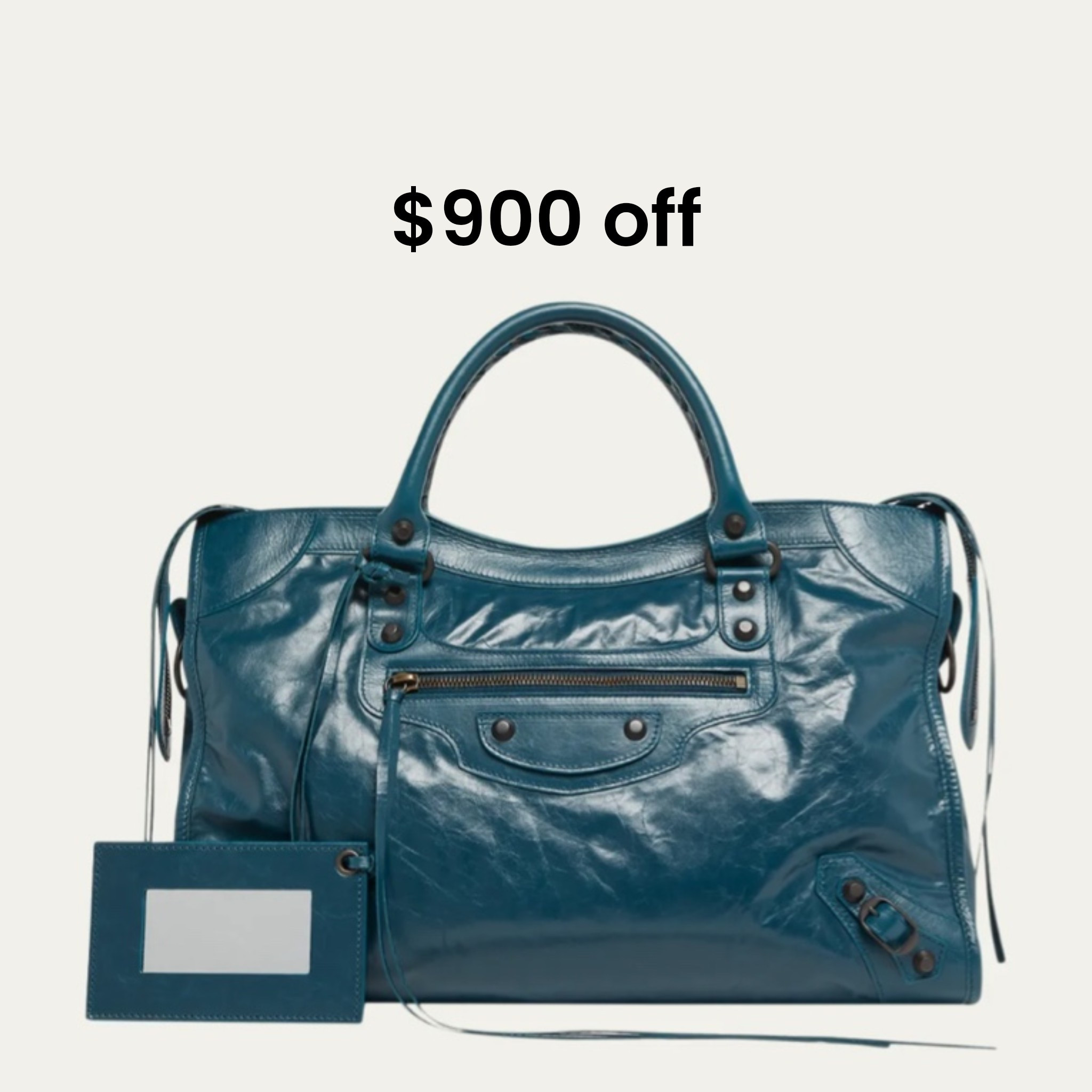 BALENCIAGA LE CITY MEDIUM BLUE