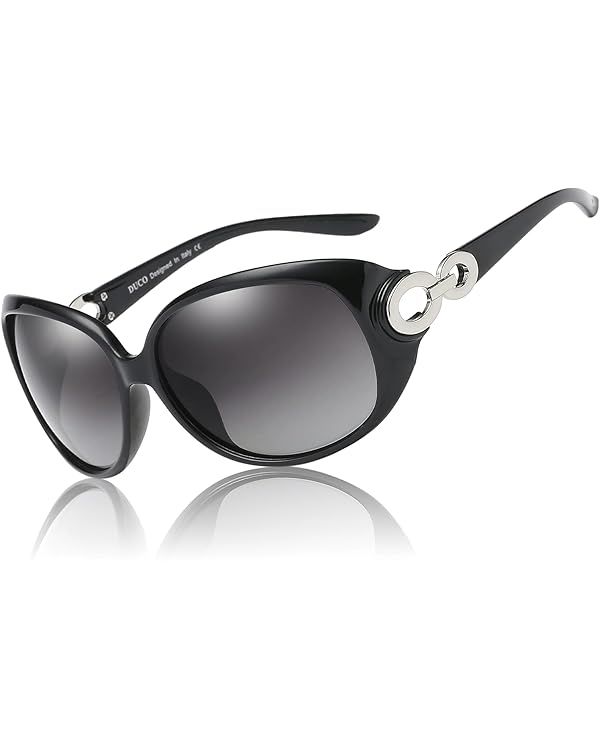 DUCO Oversized Polarized Sunglasses for Women Retro Trendy Frame Vintage Ladies Shades UV Protect... | Amazon (US)