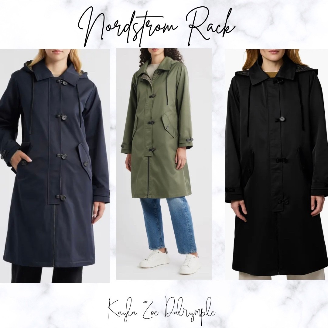 Rain Coats 
Nordstrom Rack 

#LTKdayinmylife #LTKmomlife #LTKSpringSale