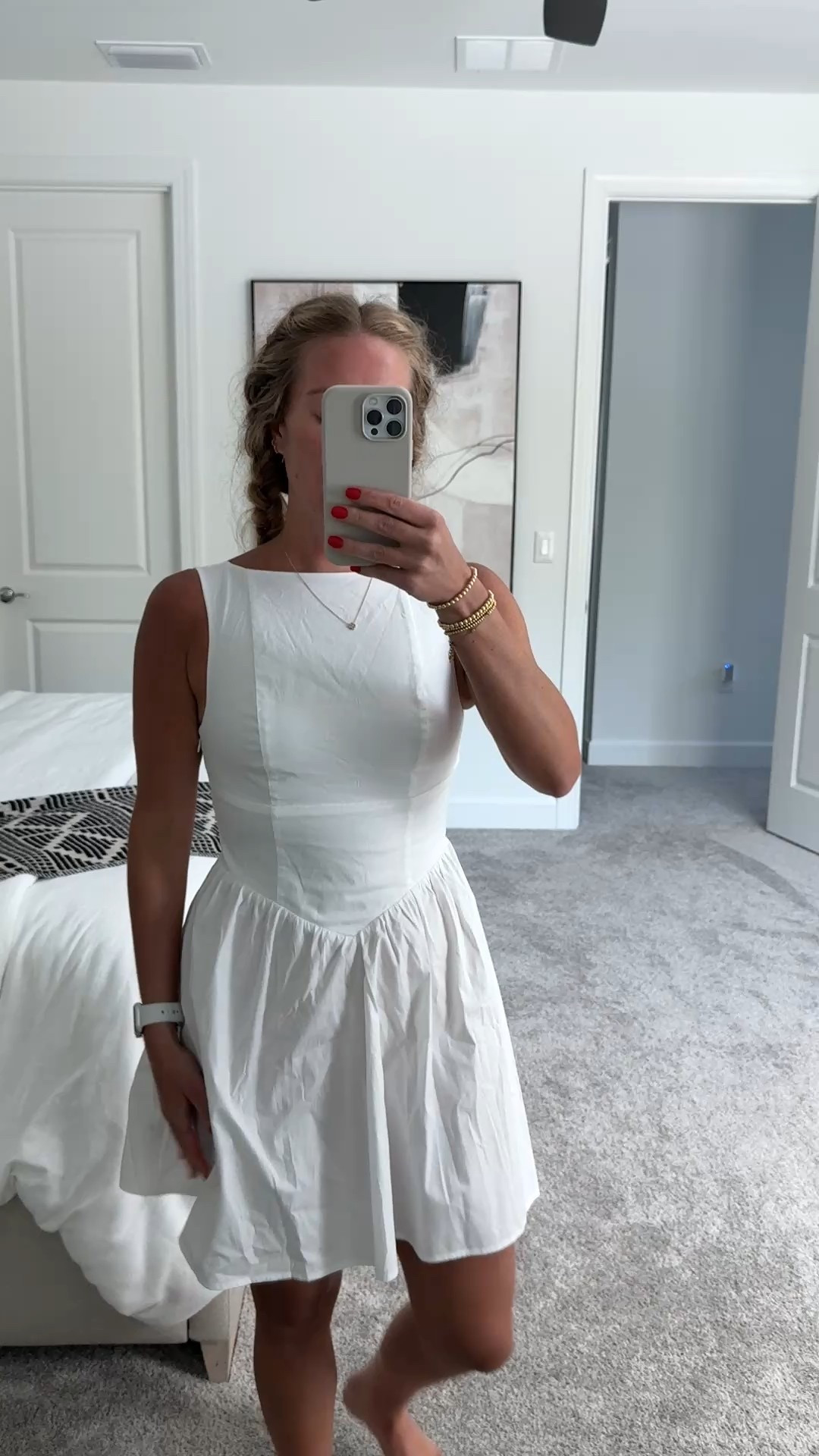 Mid a line drop waist dress from target, on sale for $21!