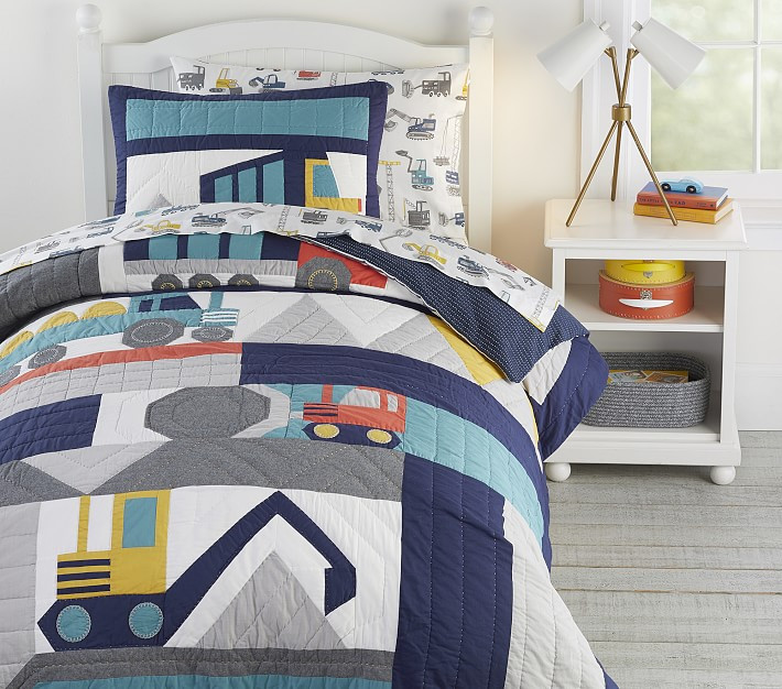 Jax Construction Quilt & Shams | Pottery Barn Kids