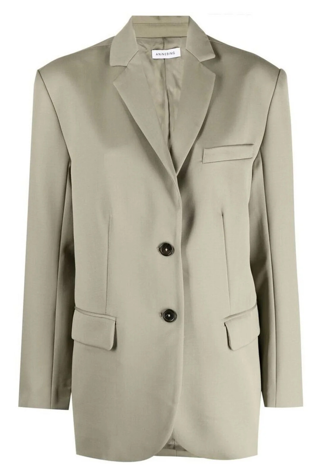 Anine Bing Quinn Single Breasted Oversized Blazer | Cettire Global