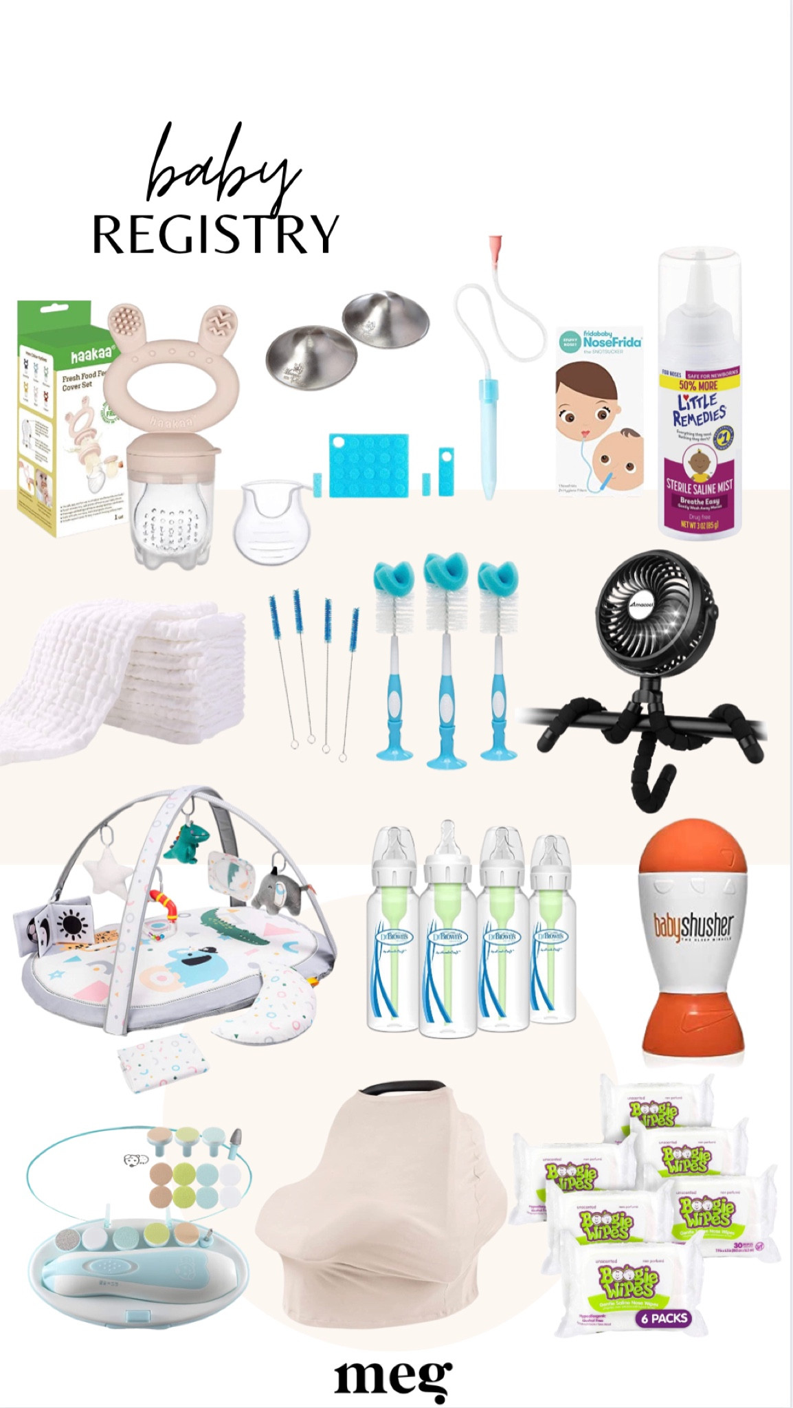 Baby registry!

Bottle brushes, baby shusher, snot sucker, baby play mat, baby teether, baby bottle, burp cloths

#LTKbaby #LTKkids #LTKbump