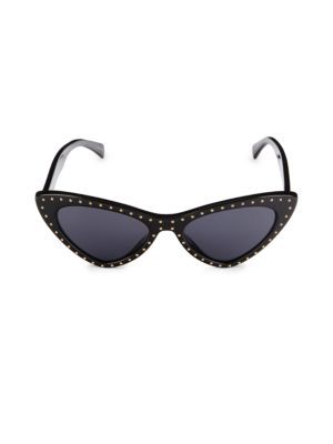 Moschino 52MM Studded Cat Eye Sunglasses on SALE | Saks OFF 5TH | Saks Fifth Avenue OFF 5TH