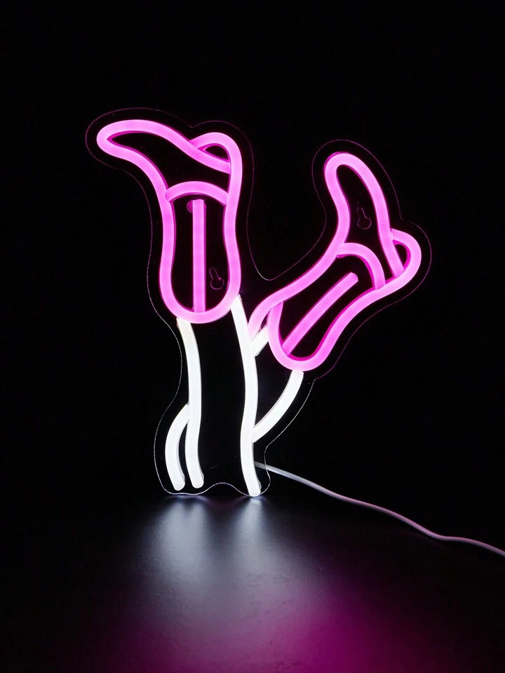 1pc Boots For Women LED Neon Sign Neon Signs For Wall And Table Decor Light Up Signs USB Powered ... | SHEIN