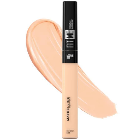 Maybelline Fit Me Liquid Concealer Makeup, Natural Coverage, Oil-Free, Light, 0.23 fl oz | Walmart (US)