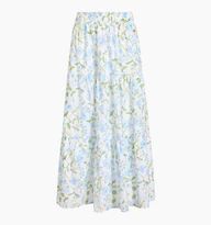 The Florence Nap Skirt - Blue Peony Bouquet Cotton | Hill House Home